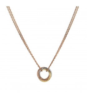 Cartier Trinity three tones gold necklace