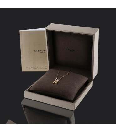Chaumet Liens three tones gold and diamonds necklace