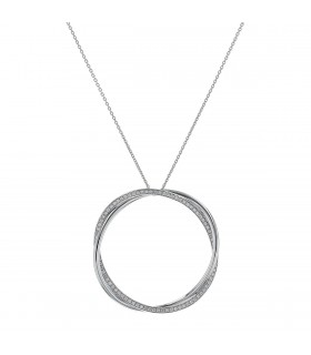 Poiray Tresse diamonds and gold necklace