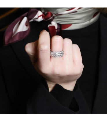 Diamonds and platinum ring