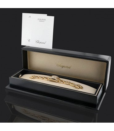 Chopard La Strada diamonds and 18k gold watch