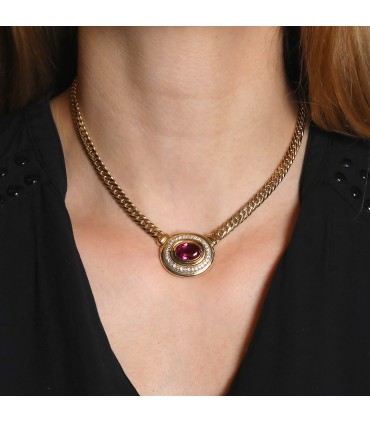 Gold, diamonds necklace