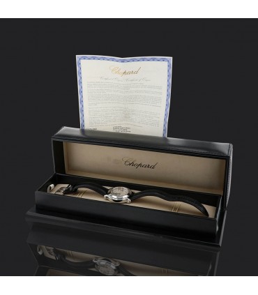 Chopard Happy Sport stainless steel, diamonds and mother-of-pearl watch