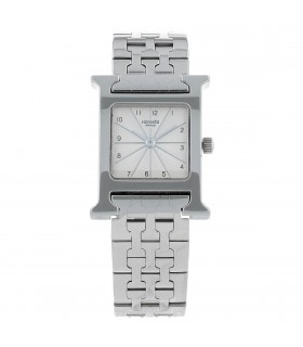 Hermès Heure H stainless steel watch