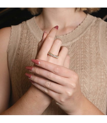 Bague or, diamants