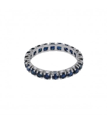Sapphires and gold ring