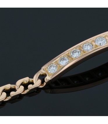 Gold and diamonds bracelet