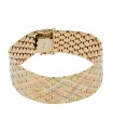 Three tones gold bracelet