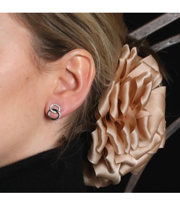 Pomellato Brera diamonds and gold earrings