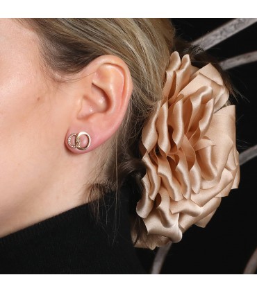 Pomellato Brera diamonds and gold earrings