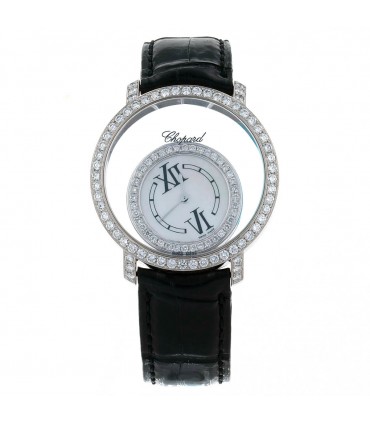 Chopard Happy Sport diamonds, mother of pearl and gold watch