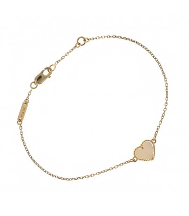 Van Cleef & Arpels Sweet Hearts mother of pearl and gold bracelet