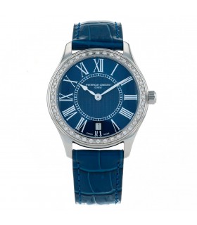 Frederique Constant Classics diamonds and stainless steel watch