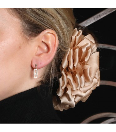 Messika Move Uno diamonds and gold earrings