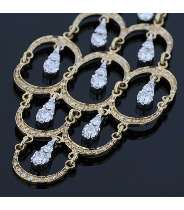 Boucles d’oreilles or, diamants