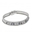 Bracelet or, saphirs, diamants