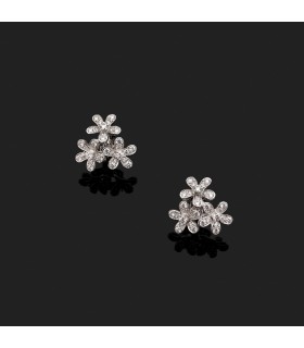 Boucles d’oreilles Van Cleef & Arpels Socrate 3 fleurs