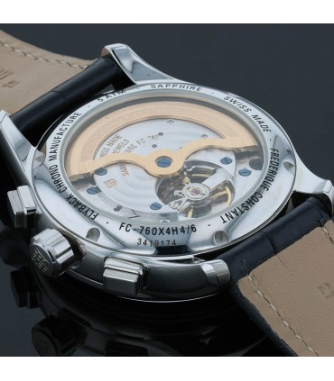 Frederique Constant Manufacture Flyback stainless steel watch