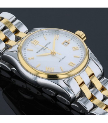Frederique Constant Classics stainless steel, gold plated metal and mother of pearl watch
