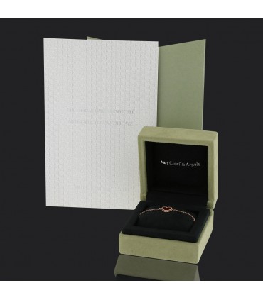 Van Cleef & Arpels Sweet Hearts cornaline and gold bracelet