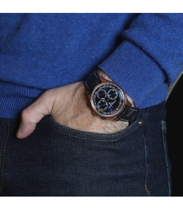 Frederique Constant Manufacture Flyback gold plated metal watch