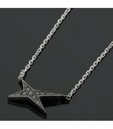 Mauboussin Valentin For You black diamonds and gold necklace