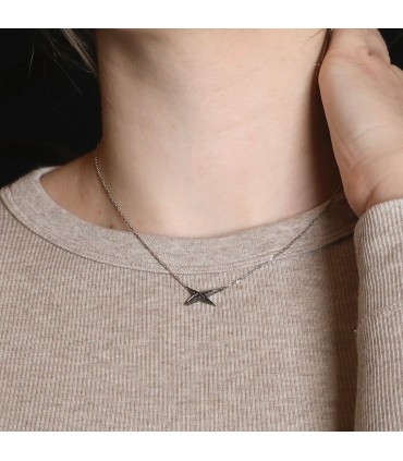 Mauboussin Valentin For You black diamonds and gold necklace