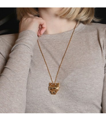 Cartier Panthère gold, garnets and onyx necklace