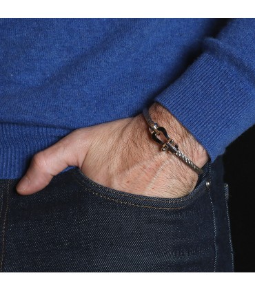 Fred Force 10 gold and stainless steel bracelet