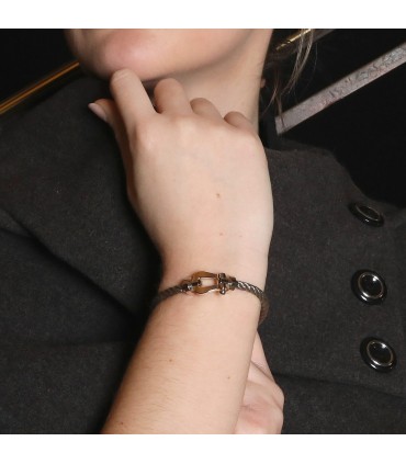 Fred Force 10 gold and stainless steel bracelet