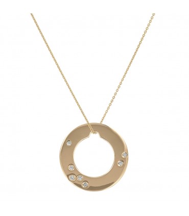Dinh Van Cible diamonds and gold necklace