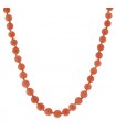 Coral, gold and diamonds necklace