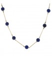 Gold and lapis lazuli necklace
