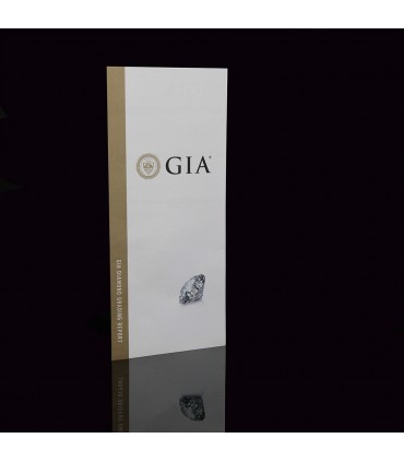 Diamonds and gold earrings - GIA certificate 0,86 ct D VS1 / 0,87 ct E VVS2
