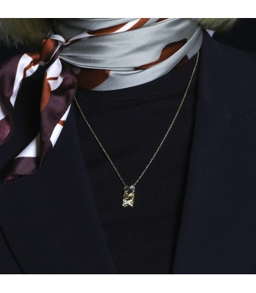 Chaumet Liens three tones gold and diamonds necklace