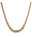 Two tones gold necklace