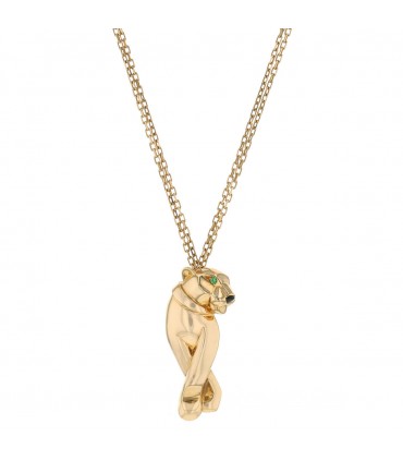 Cartier Panthère gold, garnets and onyx necklace