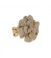Chanel Camélia diamonds and gold ring