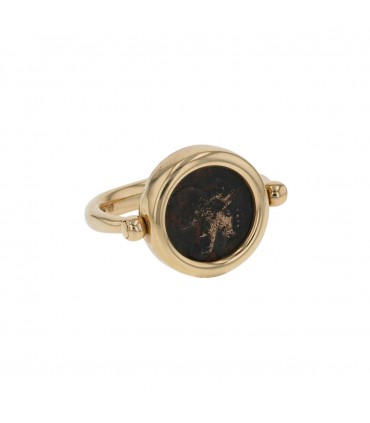 Bulgari Monete gold and antique coin ring