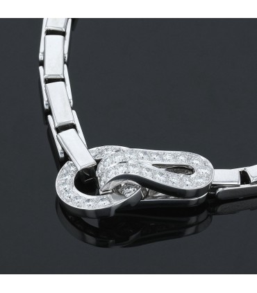 Cartier Agrafe diamonds and gold necklace