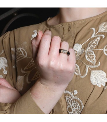 Van Cleef & Arpels Philippine gold, onyx and diamonds ring