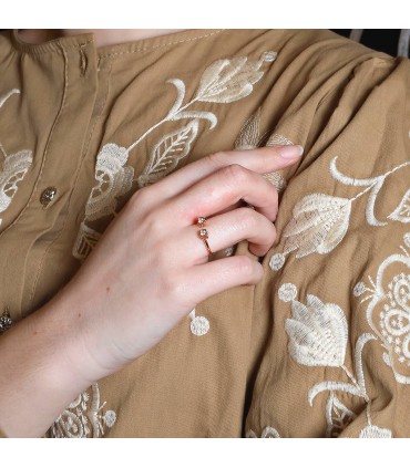 Dinh Van Cube diamonds and gold ring
