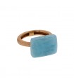 Luis Navarro aquamarine and gold ring