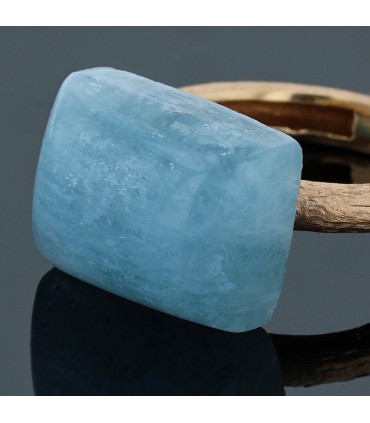 Luis Navarro aquamarine and gold ring