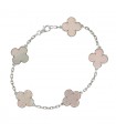 Van Cleef & Arpels Vintage Alhambra mother of pearl and gold bracelet