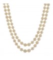 Cultured pearls and gold necklace