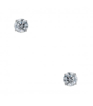 Boucles d’oreilles or, diamants