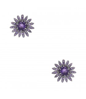 Mauboussin Les Nuits Mauves amethysts and gold earrings