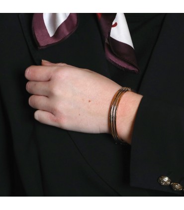 Three tones gold bracelet