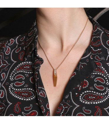 Diamonds and gold Canaglia Paris necklace